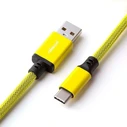 CableMod PRO Coiled Spiral USB 2.0 Cable USB-C to USB-A Dominator Yellow 1.5m (CM-PKCA-CYAY-KY150KY-R)