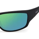 Polaroid Ανδρικά Γυαλιά Ηλίου με Μαύρο Κοκκάλινο Σκελετό και Πράσινο Polarized Καθρέφτη Φακό PLD7005/S 3OL5Z