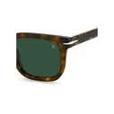 David Beckham Men's Sunglasses DB7076/S 086/QT - 50/21/145 mm, Acetate Frame (Brown Tortoise), Green Lens, 100% UV Protection