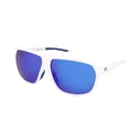 UNDER ARMOUR Unisex Sunglasses UA Dominate WWK/W1 (62/17/130) – White frame, Blue mirrored lenses