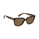 Polaroid Unisex Γυαλιά Ηλίου με Καφέ Ταρταρούγα Μεταλλικό Σκελετό και Καφέ Polarized Φακό PLD6191/S 086/SP