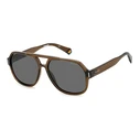 Polaroid Γυαλιά Ηλίου Unisex PLD6193/S Καφέ Κοκκάλινος Σκελετός, Γκρι Polarized Φακοί