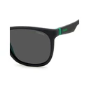 Polaroid Unisex Γυαλιά Ηλίου με Μαύρο Κοκκάλινο Σκελετό και Γκρι Polarized Φακό PLD2140/S 3OL/M9