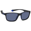 Polaroid Ανδρικά Γυαλιά Ηλίου με Μαύρο Κοκκάλινο Σκελετό και Μπλε Φακό PLD2153/S 0VK/C3