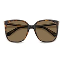 Polaroid Γυναικεία Γυαλιά Ηλίου με Καφέ Ταρταρούγα Κοκκάλινο Σκελετό και Καφέ Φακό PLD6218/S 086SP