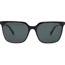 Polaroid Unisex Γυαλιά Ηλίου με Μαύρο Κοκκάλινο Σκελετό και Μαύρο Φακό PLD4163/S 7C5/55