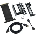 CableMod κάθετη θήκη καρτών γραφικών με PCIe x16 Riser καλώδιο, 1x DisplayPort, 1x HDMI - Μαύρο