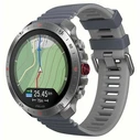 Polar Grit X2 Pro Stainless Steel 49mm Αδιάβροχο Smartwatch με Παλμογράφο (S/L Grey Silicone Strap)