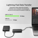 Belkin Connect USB-C 5-in-1 Docking Station with HDMI 4K 60Hz PD 100W Gray