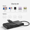 Belkin Connect USB-C 5-in-1 Docking Station with HDMI 4K 60Hz PD 100W Gray