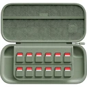 Αξεσουάρ για κονσόλες παιχνιδιών Belkin Travel Case για Nintendo Switch 2 Sage με σκληρό κέλυφος, θήκες για game cards και κρυφή θήκη AirTag