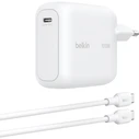 Belkin Φορτιστής GaN με Θύρα USB-C και Καλώδιο USB-C - USB-C 100W Power Delivery Λευκός (BOOST Charge)