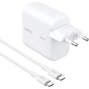 Belkin Φορτιστής GaN με Θύρα USB-C και Καλώδιο USB-C - USB-C 100W Power Delivery Λευκός (BOOST Charge)