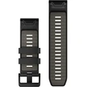 Garmin Ανταλλακτικό λουράκι QuickFit 26 mm σιλικόνης - Μαύρο/Πετρόγκρι
