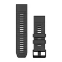 Garmin Ανταλλακτικό λουράκι QuickFit 26 mm σιλικόνης - Μαύρο/Πετρόγκρι