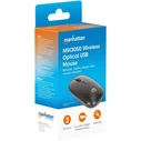MANHATTAN MW3050 Ασύρματο USB Ποντίκι 3 Κουμπιά Μαύρο