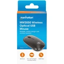 MANHATTAN MW3050 Ασύρματο USB Ποντίκι 3 Κουμπιά Μαύρο