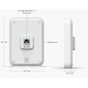 Ubiquiti U7-IW In‑Wall Wi‑Fi 7 Access Point, Dual‑Band (2.4 & 5GHz), Single Kit
