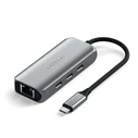 Satechi 3-Port USB 3.2 Hub USB-C with Ethernet - Grey (ST-H3C25EM)