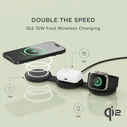Satechi OntheGo 3-in-1 Wireless Charger Qi2 15W, Black (ST-QTG31K)