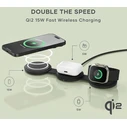 Satechi OntheGo 3-in-1 Wireless Charger Qi2 15W, Black (ST-QTG31K)
