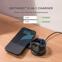 Satechi OntheGo 2-in-1 Wireless Charger Qi2 15W Black (ST-QTG21K)
