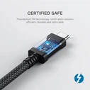 Satechi Thunderbolt 5 Pro Braided Cable 240W (1 m) - ST-YTB5100K