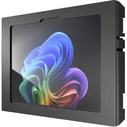 Compulocks Apex Enclosure Wall Mount for Microsoft Surface Pro 11/12 (12") - Lockable Metal Tiltable Holder - Black