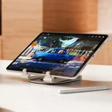 Twelve South Foldable Adjustable Desktop Curve Mini Dune Tablet / iPad Stand - Silver