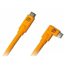 Tether Tools TetherPro USB-C to USB-C Right Angle orange