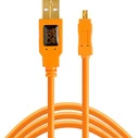 Tether Tools TetherPro USB 2.0 A to Mini-B 8-Pin 15 ORG