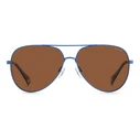 Polaroid Unisex Γυαλιά Ηλίου με Μπλε Μεταλλικό Σκελετό και Καφέ Polarized Φακό PLD6187/S MVU/HE