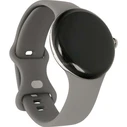 Google Pixel Watch LTE 41mm (4G eSIM, Polished Silver case / Charcoal Active Band)