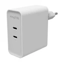 Zagg Φορτιστής Τοίχου GaN με 2 Θύρες USB-C 100W Power Delivery Λευκός (Mophie ROC)