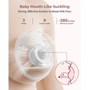 Momcozy M5 Smart Ηλεκτρικό Μονό Θήλαστρο Χωρίς BPA - Κόκκινο