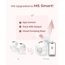 Momcozy M5 Smart Ηλεκτρικό Μονό Θήλαστρο Χωρίς BPA - Κόκκινο