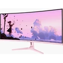 Arozzi TFT Nova 34" Curved 21:9 UltraWide QHD 3440x1440 VA Gaming Monitor 165Hz - Pink