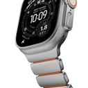 Nomad Stratos Band - Grade 4 Titanium & FKM (Ultra Orange) - Compatible with Apple Watch 49/46/45/44mm