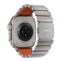 Nomad Stratos Band - Grade 4 Titanium & FKM (Ultra Orange) - Compatible with Apple Watch 49/46/45/44mm
