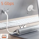 Satechi Type-C Aluminum 5-in-1 USB Hub & Card Reader, Silver (ST-TCHCRS)
