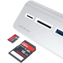 Satechi Type-C Aluminum 5-in-1 USB Hub & Card Reader, Silver (ST-TCHCRS)
