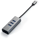 Satechi Hub 3 Θύρων USB 3.1 με σύνδεση USB-C / Ethernet Γκρι ST-TC2N1USB31AM