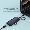 Satechi USB-C Docking Station with HDMI 4K PD Ethernet Black (ST-P8KED)