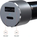 Satechi Φορτιστής Αυτοκινήτου 72W (USB-C PD 60W + USB-A 12W) ST-TCPDCCM — Μαύρο/Γκρι