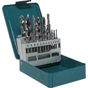 Makita 18-Piece Drill Bit Set for Metal/Wood/Concrete HSS 3-10mm D-46202