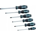 Makita Magnetic Screwdriver Set, 6-piece (PH1, PH2, PZ1, PZ2, SL4.0, SL5.5)