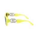 Karl Lagerfeld Γυναικεία Γυαλιά Ηλίου με Κίτρινο Κοκκάλινο Σκελετό και Καφέ Φακό KL6102S-703