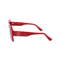 Karl Lagerfeld Γυναικεία Γυαλιά Ηλίου με Κόκκινο Κοκκάλινο Σκελετό και Κόκκινο Φακό KL6104SR-600
