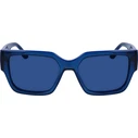 Karl Lagerfeld Unisex Γυαλιά Ηλίου με Μπλε Σκελετό και Μπλε Φακό KL6142S-423
