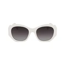 Karl Lagerfeld Γυναικεία Γυαλιά Ηλίου με Λευκό Σκελετό και Καφέ Φακό KL6146S-105